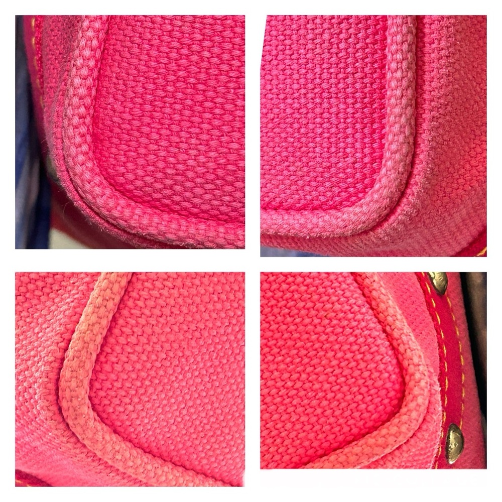 LOUIS VUITTON Antigua Cabas Hippo MM Women’s Shoulder Bag Tote Bag Pink Red - Picture 12 of 17
